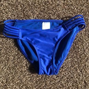 Blue bikini bottom